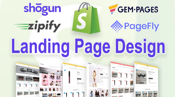 We will create Shopify product landing page with pagefly or gempages