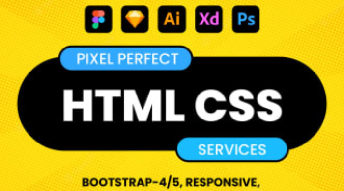 I will convert Figma to HTML,XD to HTML,PSD to Html responsive Bootstrap 5