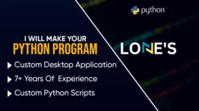 I will make Python Application or Chatbot