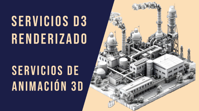 Ofrecemos los mejores servicios d3 renderizado industrial 3d animado